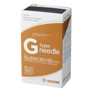 SEIRIN® typ G - 0,30 x 90 mm, brązowe, 100 igieł w pudełku