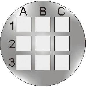 Mikrostruktury na płytce szklanej