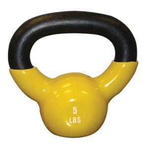 Cando Kettle Bell, 5 lb. - żółty | Alternatywa dla hantli